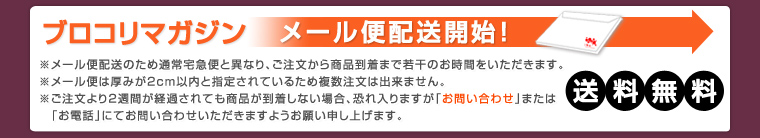 ブロコリマガジン　メール便開始！送料無料！
